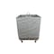 Steele Canvas Basket 18 BU Permanent Truck Blue Vinyl w/Grey Vinyl - 4in Casters 9618VBLUVGRYW4 - alternate 5